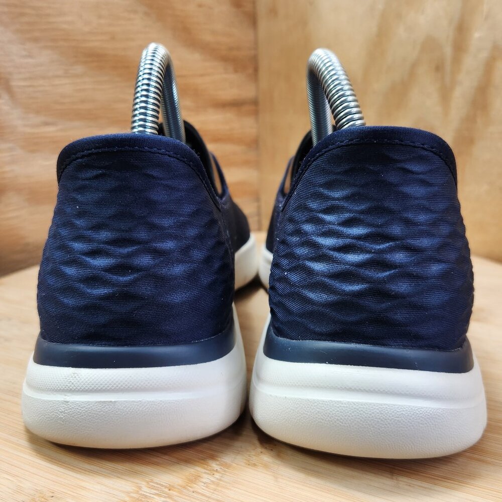 Skechers On The Go Slip Ins Flex Clover Womens Hands Free Blue Sneaker Flats - Picture 5 of 9
